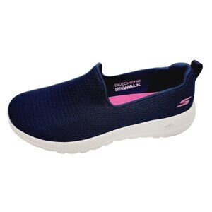 Skechers Gowalk Joy Aurora Slip-on Navy/Pink Goga Mat  Sneaker Women's Size 7.5